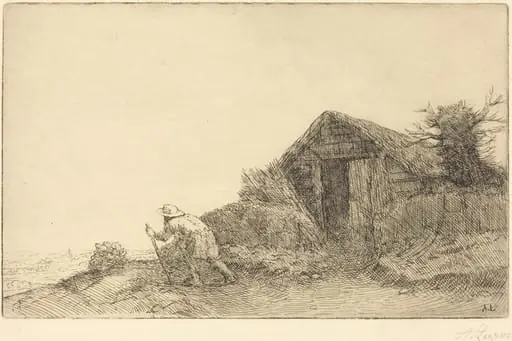 Along the Top of the Hill (Sur le haut de la colline), by Alphonse Legros