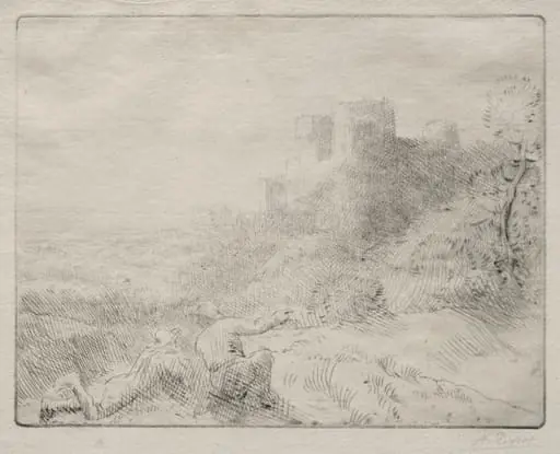An Old Chateau, by Alphonse Legros