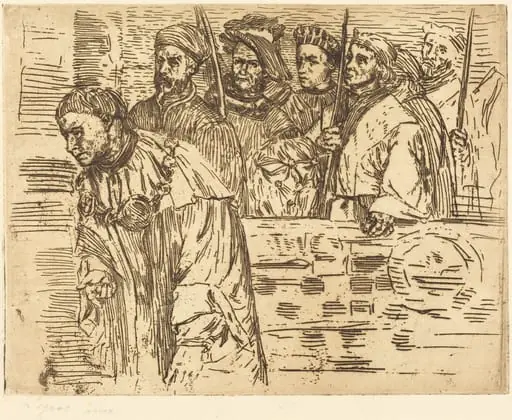 Archers (Les archers), by Alphonse Legros