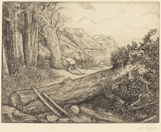 At the Home of the Woodcutters (Chez les bucherons), by Alphonse Legros