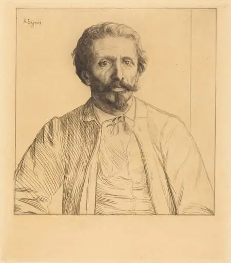 Auguste Delatre, by Alphonse Legros
