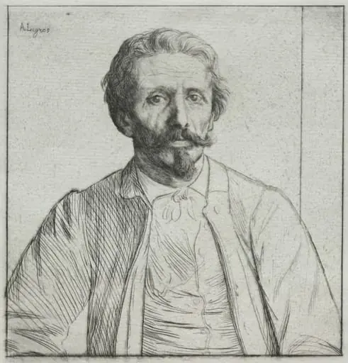 Auguste Delâtre, by Alphonse Legros