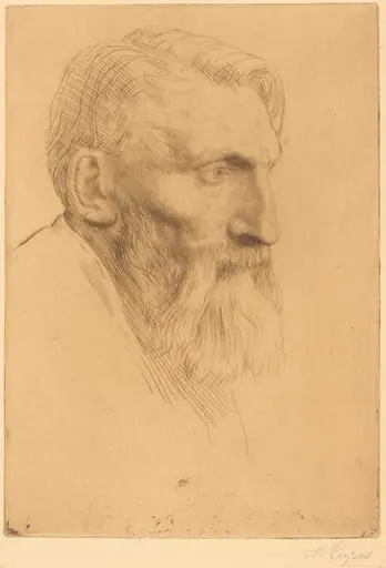 Auguste Rodin, by Alphonse Legros