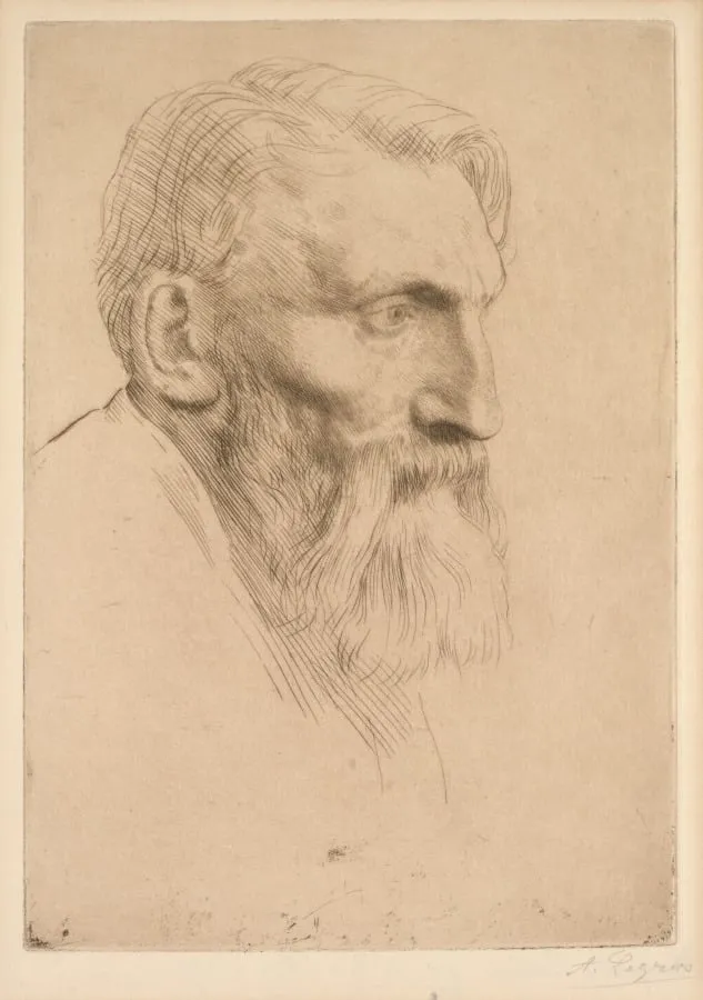 Auguste Rodin, by Alphonse Legros, 1881
