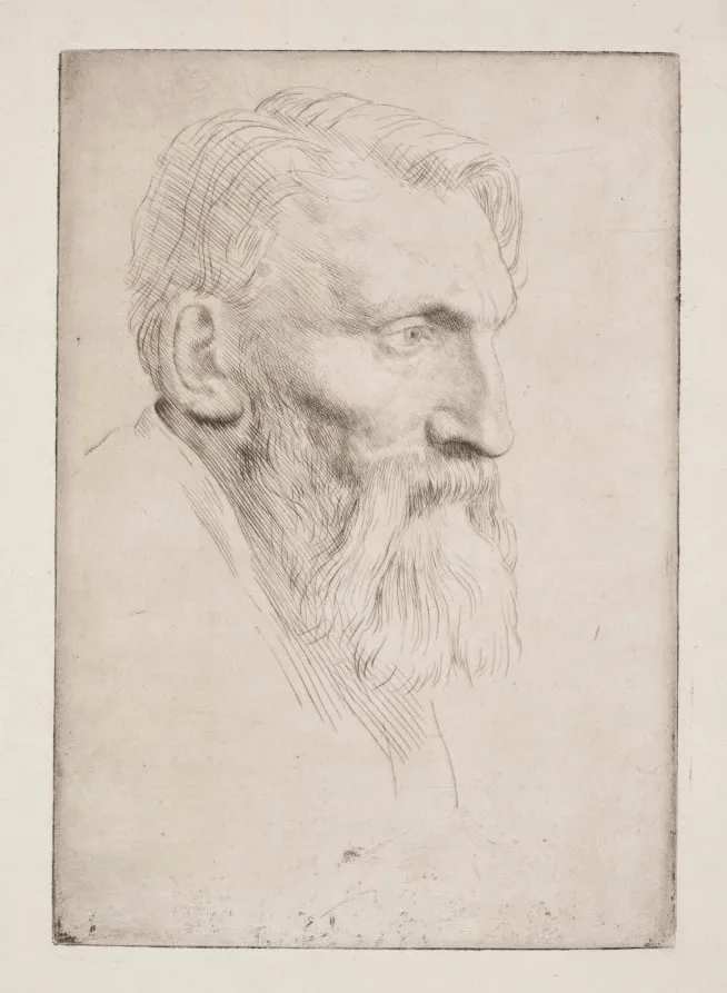 Auguste Rodin, by Alphonse Legros, 1884