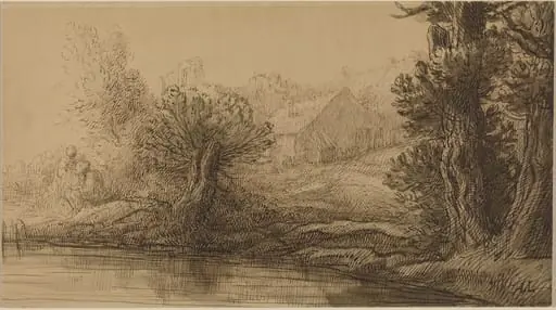 Bank of a River, by Alphonse Legros