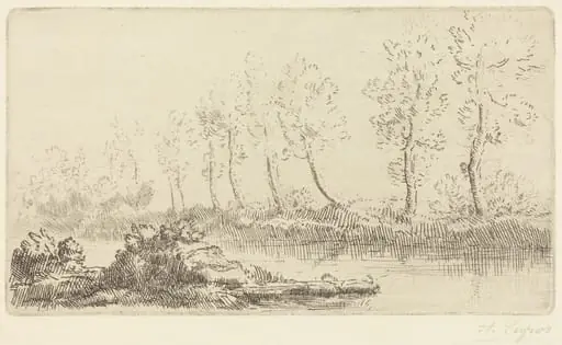 Banks of the Adour (Bord de l'Adour), by Alphonse Legros