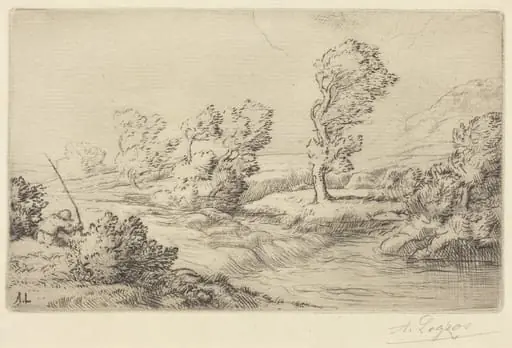 Banks of the Marne (Bord de la Marne), by Alphonse Legros