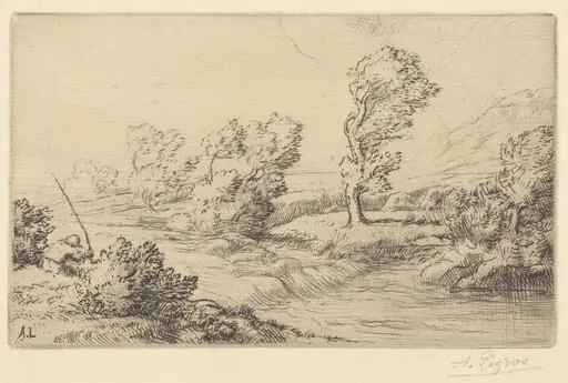 Banks of the Marne (Bord de la Marne), by Alphonse Legros