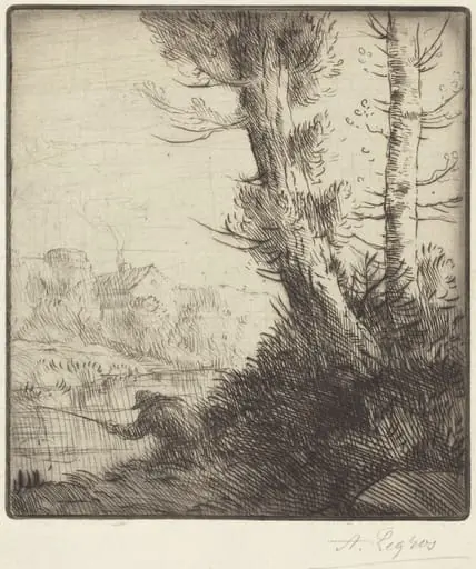 Banks of the Oise (Bord de l'Oise), by Alphonse Legros