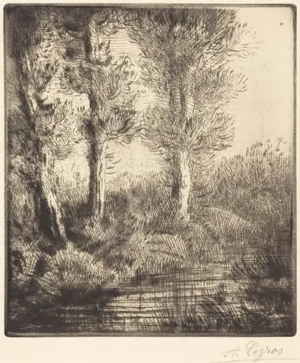 Banks of the Saint-Pre (Rive du Saint-Pre), by Alphonse Legros