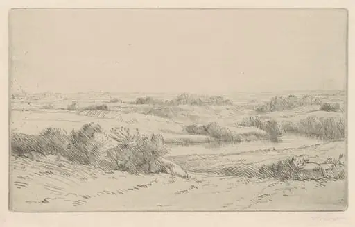 Banks of the Yanne (Les Bord de la Yanne), by Alphonse Legros