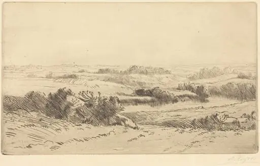 Banks of the Yanne (Les bords de la Yanne), by Alphonse Legros