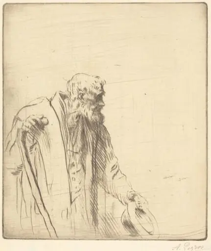 Beggar (Un mendiant), by Alphonse Legros