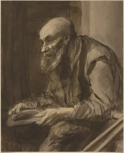 Beggar with Crutches, by Alphonse Legros