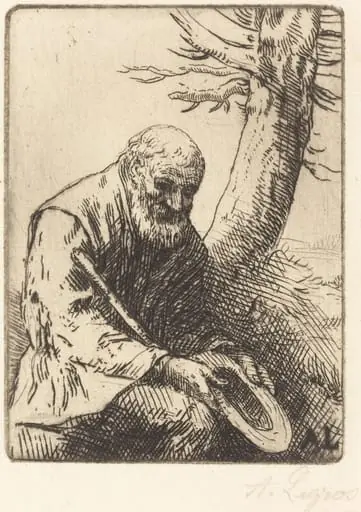 Beggar with Hat in Hand (Mendiant avec son chapeau a la main), by Alphonse Legros