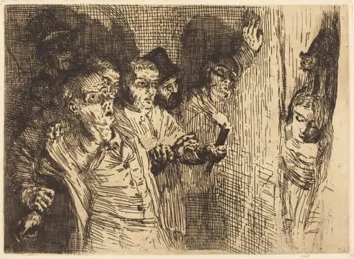 Black Cat (Le chat noir), by Alphonse Legros