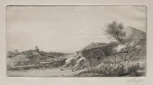 Bringing the Hay Home, by Alphonse Legros