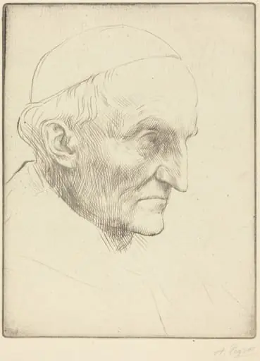 Cardinal Manning, 3rd plate, by Alphonse Legros