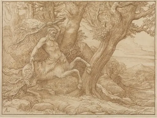 Centaur with Branches, by Alphonse Legros
