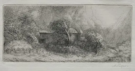 Chailli: effet d'orage, by Alphonse Legros