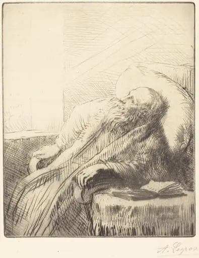 Convalescent (Le convalescent), by Alphonse Legros