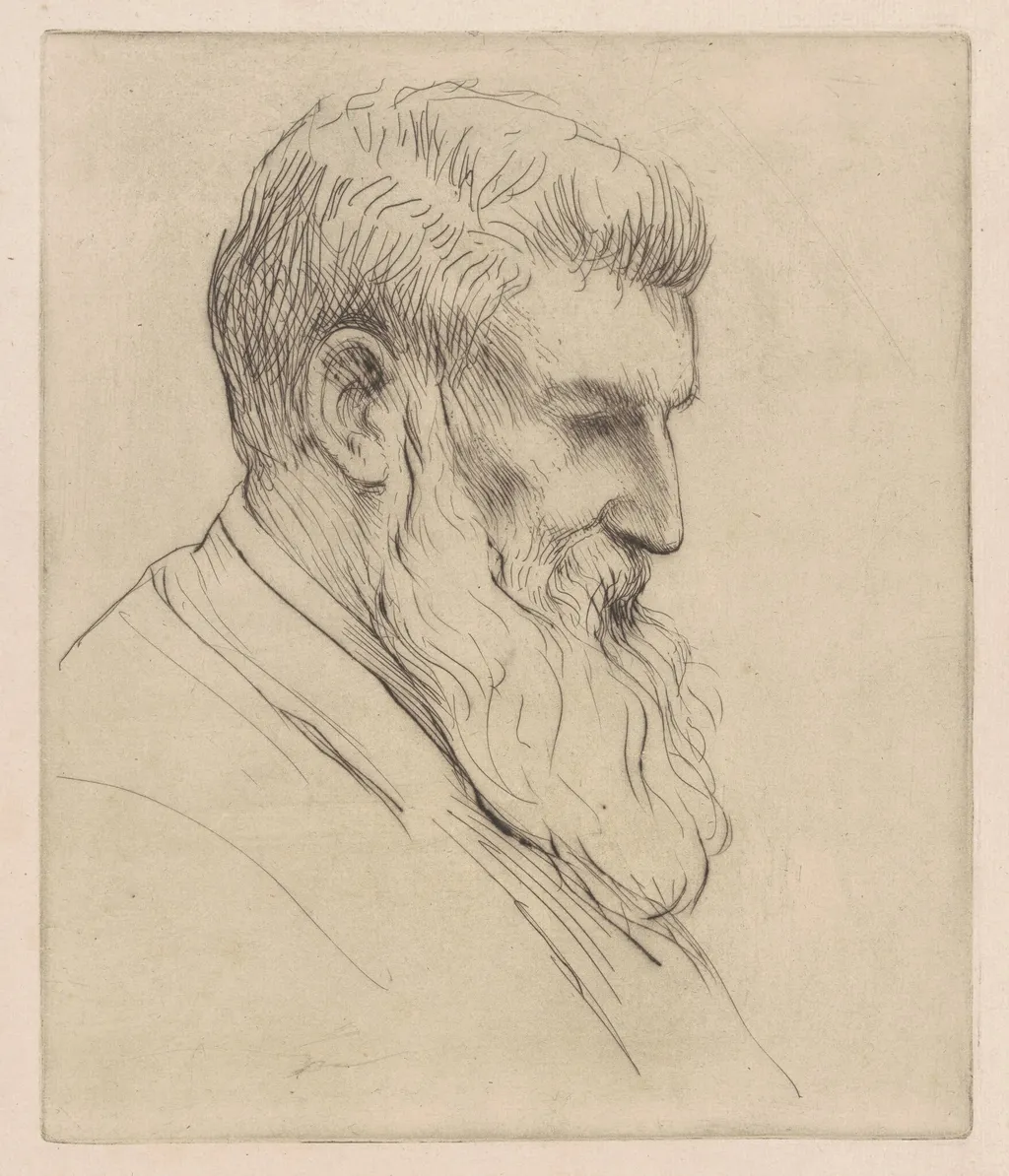 Craibe Angus, by Alphonse Legros, ink, 1878