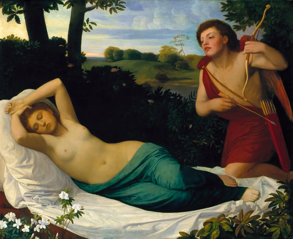 Cupid and Psyche, by Alphonse Legros