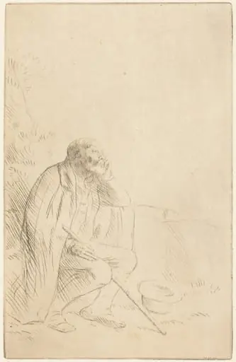 Day-dream (Le reveur), by Alphonse Legros