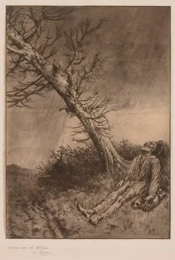 Death of a Vagabond, by Alphonse Legros