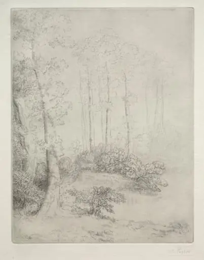Edge of the Water (Au Bord de L'Eau), by Alphonse Legros