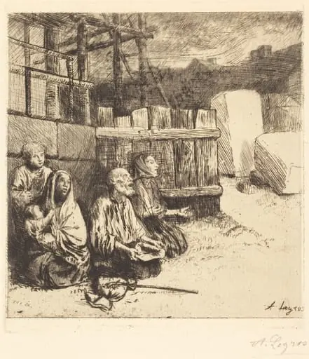 English Beggars (Les mendiants anglais), by Alphonse Legros