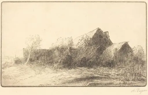 Farm (Une ferme), by Alphonse Legros