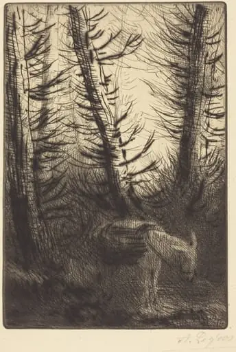 Farmer and His Donkey (Le fermier et son ane), by Alphonse Legros