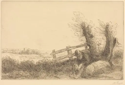 Farmer Reclining (Le fermier au repos), by Alphonse Legros