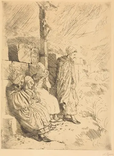 Fishermen's Wives (Femmes de pecheurs), by Alphonse Legros
