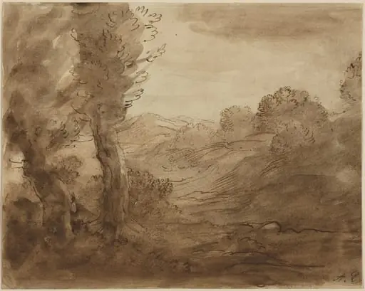 Footpath in Burgundy, by Alphonse Legros