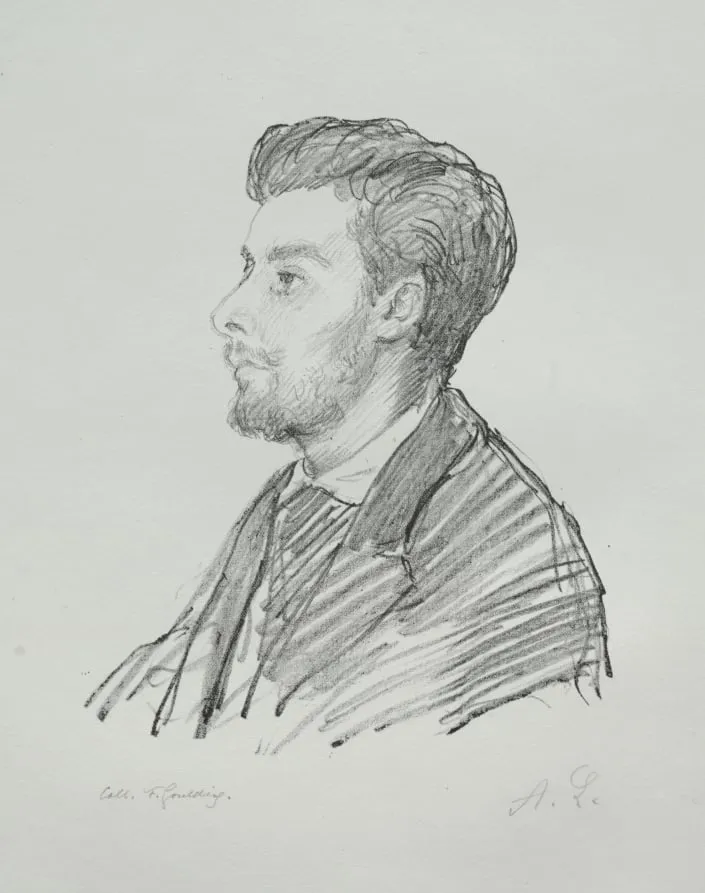 Frédéric Régamey, by Alphonse Legros, 1884