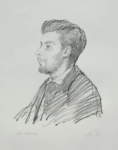 Frédéric Régamey, by Alphonse Legros