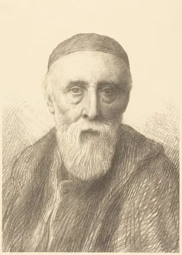 G.F. Watts, R.A., 2nd plate, by Alphonse Legros