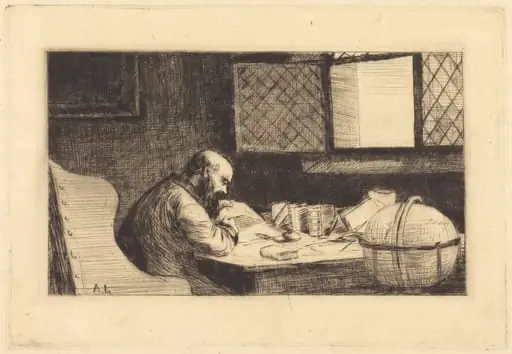 Geographer (Le geographe), by Alphonse Legros