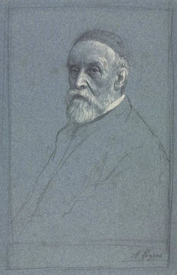 George Frederic Watts, R.A., by Alphonse Legros, 1876