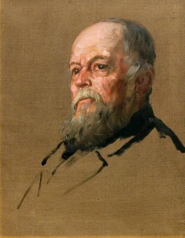George Wallis (1811–1891), FSA, Keeper of the Art Collections in the South Kensington Museum (1863–1891), by Alphonse Legros