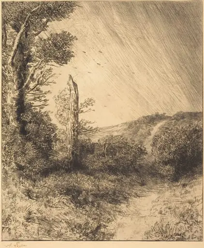 Gust of Wind (Le coup de vent), by Alphonse Legros