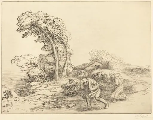 Gust of Wind (Un coup de vent), by Alphonse Legros