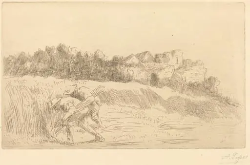 Harvesters (Les moissoneurs), by Alphonse Legros