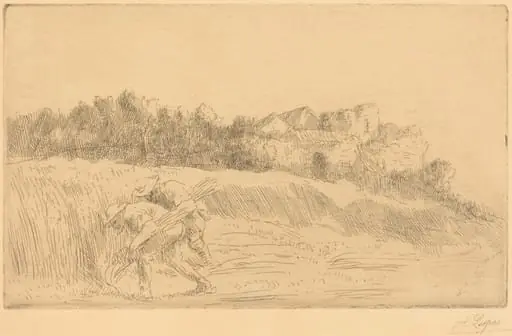 Harvesters (Les moissoneurs), by Alphonse Legros