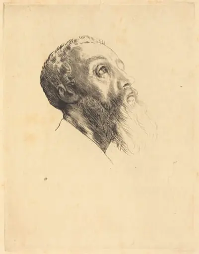 Head of a Model (Tete de modele), by Alphonse Legros