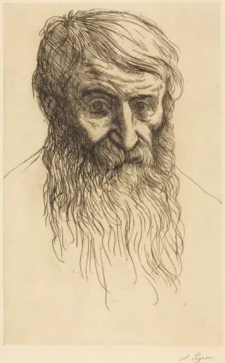 Head of a Philosopher (Tete de philosophe), by Alphonse Legros