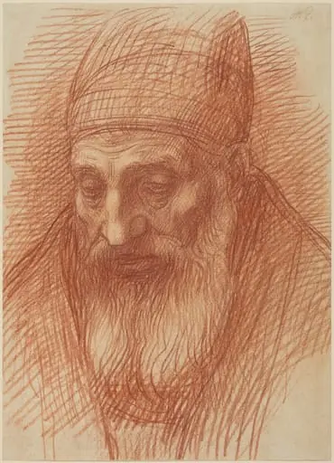 Head of a Priest, by Alphonse Legros